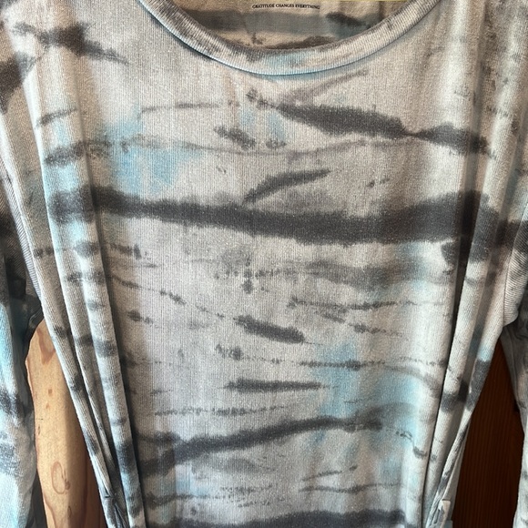 Dolan -Anthropologie Lightweight Long Sleeve Tie Dye MIDI Dress, Size Medium - Picture 3 of 8